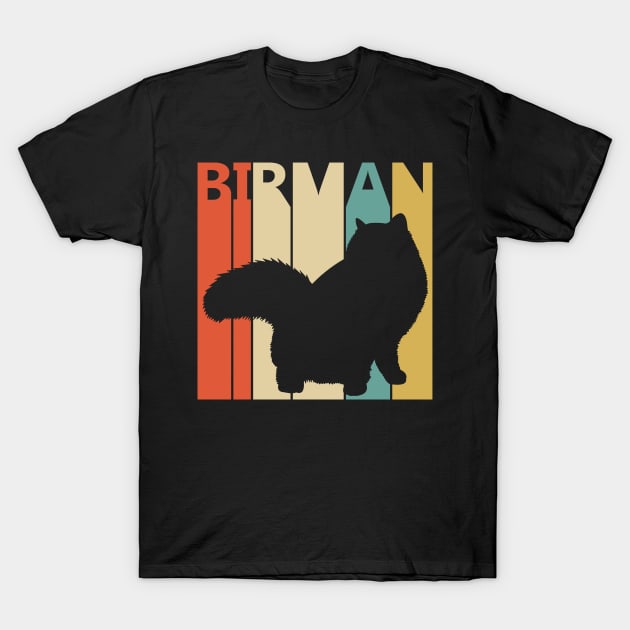 Vintage Birman Cat Owner Gift T-Shirt by GWENT